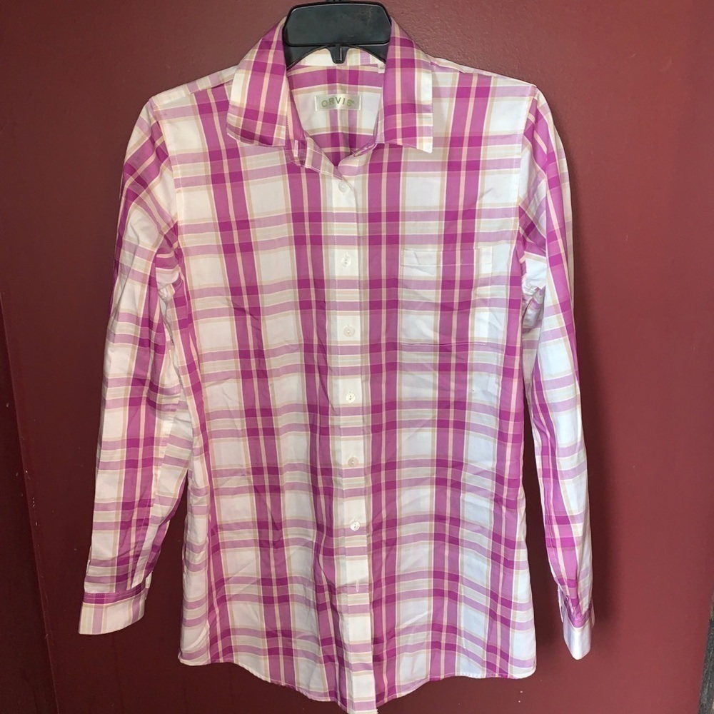 Orvis Pink Plaid Top | 8‎